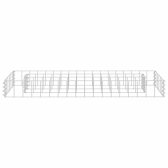 Gabion plantenbak verhoogd 90x30x10 cm gegalvaniseerd staal 3