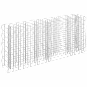 Gabion plantenbak verhoogd 180x30x90 cm gegalvaniseerd staal 2