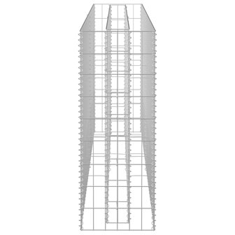 Gabion plantenbak verhoogd 180x30x90 cm gegalvaniseerd staal 5