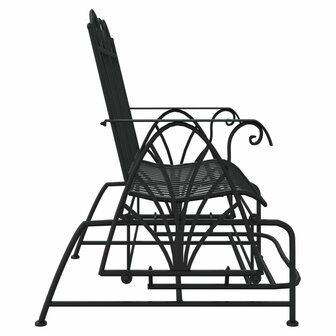 Schommelbank 2-zits 114 cm staal zwart 4