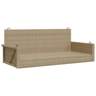 Schommelbank 119x56x48 cm poly rattan beige 2