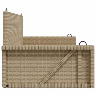 Schommelbank 119x56x48 cm poly rattan beige 5