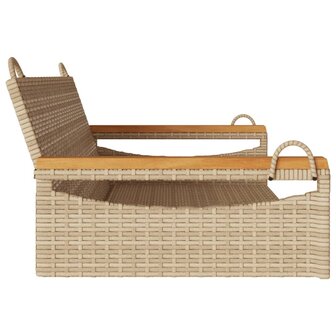 Schommelbank 109x62x40 cm poly rattan beige 5