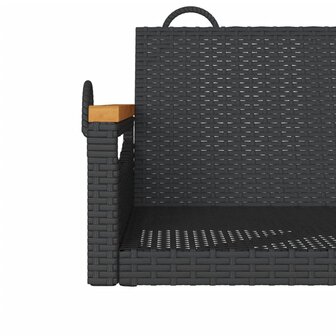 Schommelbank 63x62x40 cm poly rattan zwart 8