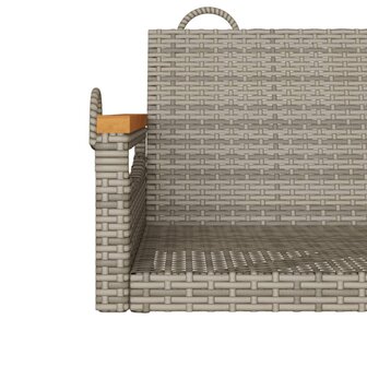 Schommelbank 63x62x40 cm poly rattan grijs 8