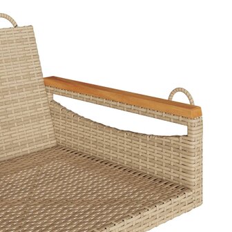 Schommelbank 63x62x40 cm poly rattan beige 7