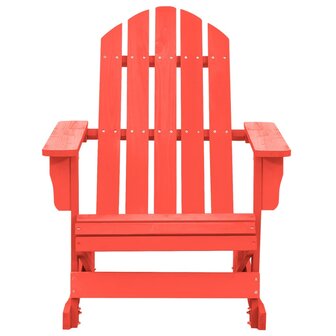 Schommelstoel Adirondack massief vurenhout rood 2