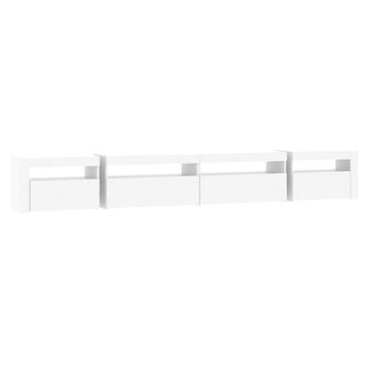 Tv-meubel met LED-verlichting 270x35x40 cm wit 8