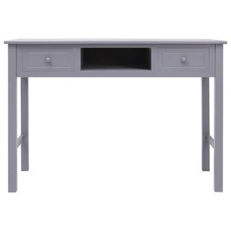 Bureau 108x45x76 cm massief paulowniahout grijs 4