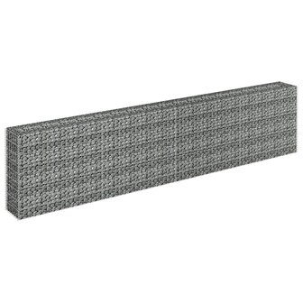 Gabion plantenbak verhoogd 360x30x90 cm gegalvaniseerd staal 3