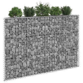 Gabion plantenbak trapezium 150x20x100 cm gegalvaniseerd staal 1