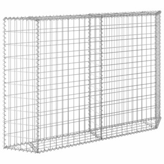 Gabion plantenbak trapezium 150x20x100 cm gegalvaniseerd staal 5