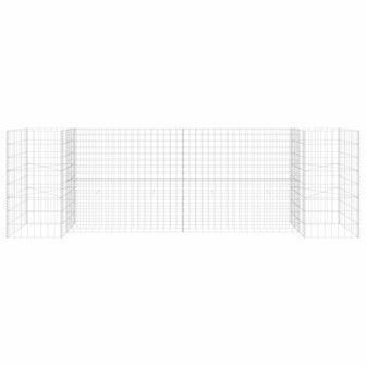 Gabion plantenbak H-vormig 260x40x80 cm staaldraad 3