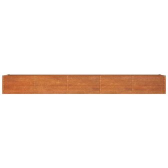 Plantenbak verhoogd 400x80x45 cm cortenstaal roestig 4