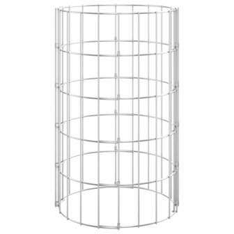 Gabion plantenbakken 3 st rond verhoogd &Oslash;30x50 cm staal 4