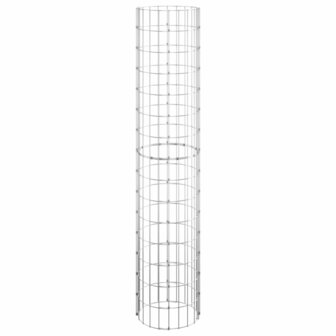 Gabion plantenbakken 3 st rond verhoogd &Oslash;30x150 cm staal 4