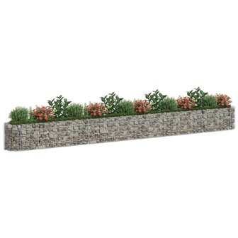 Gabion plantenbak verhoogd 540x50x50 cm gegalvaniseerd ijzer 3