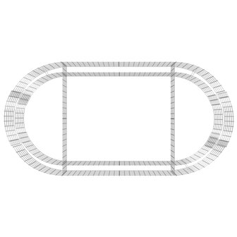 Gabion plantenbak verhoogd 200x100x50 cm gegalvaniseerd ijzer 6