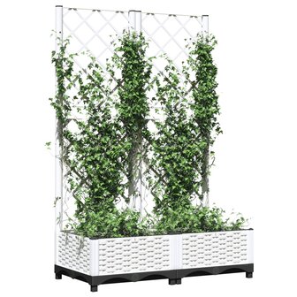 Plantenbak met latwerk 80x40x121,5 cm polypropeen 3