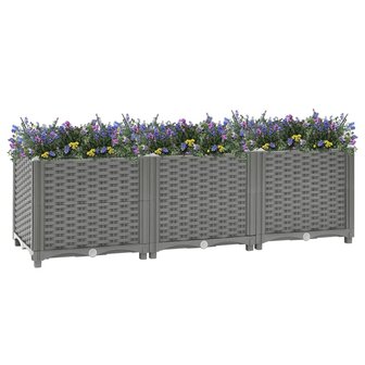 Plantenbak verhoogd 120x40x38 cm polypropeen 2