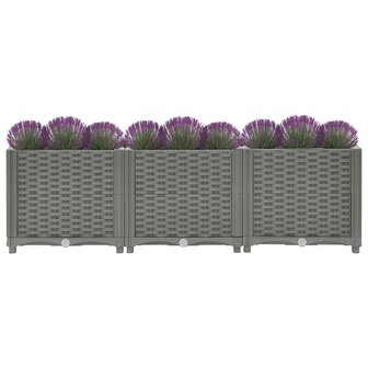 Plantenbak verhoogd 120x40x38 cm polypropeen 3