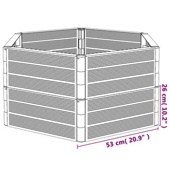 Plantenbak PP antracietkleurig 5