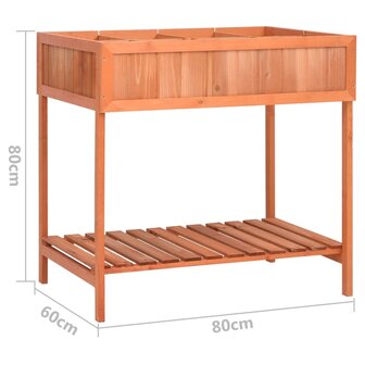 Kruidenplantenbak 80x60x80 cm massief vurenhout 7