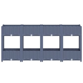 Plantenbak verhoogd 160x40x71 cm polypropyleen 3