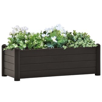 Plantenbak verhoogd 100x43x35 cm PP antraciet 1