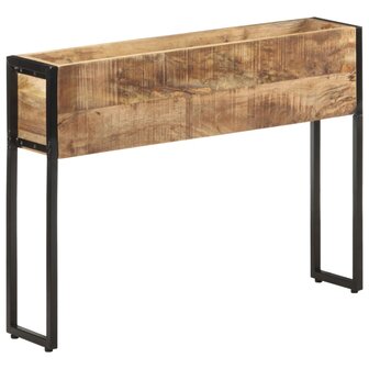 Plantenbak 90x20x68 cm ruw mangohout 9