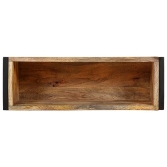 Plantenbak 60x20x68 cm ruw mangohout 4