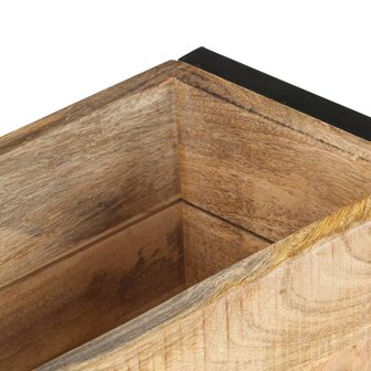 Plantenbak 60x20x68 cm ruw mangohout 5