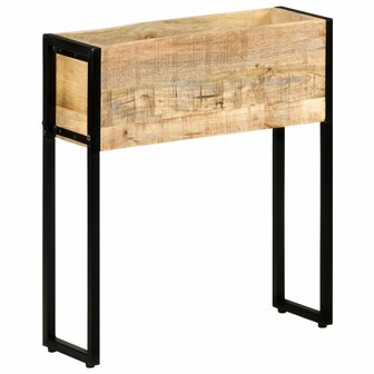 Plantenbak 60x20x68 cm ruw mangohout 10