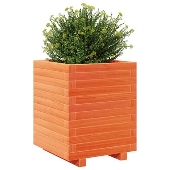 Plantenbak 40x40x49,5 cm massief grenenhout wasbruin 4