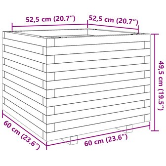 Plantenbak 60x60x49,5 cm massief douglashout 10