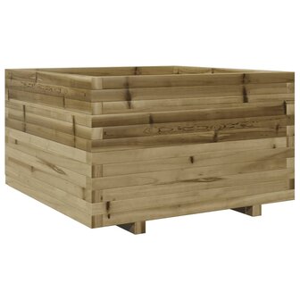 Plantenbak 80x80x49,5 cm ge&iuml;mpregneerd grenenhout 2