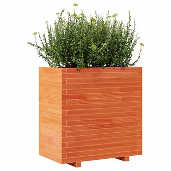 Plantenbak 70x40x72 cm massief grenenhout wasbruin 4