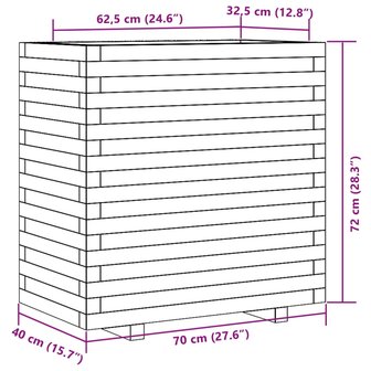 Plantenbak 70x40x72 cm massief douglashout 10