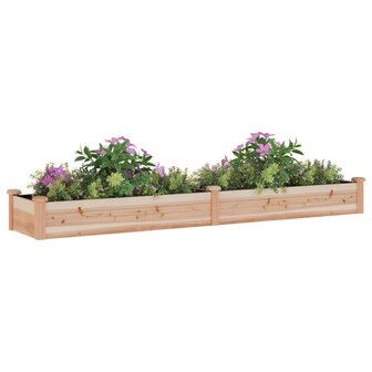 Plantenbak verhoogd met voering 240x45x25 cm massief vurenhout 3