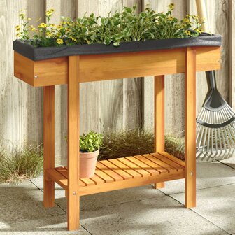 Plantenbak verhoogd 90x30x75 cm massief acaciahout 1