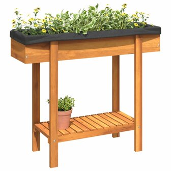 Plantenbak verhoogd 90x30x75 cm massief acaciahout 4