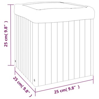 Plantenbak 25x25x25 cm massief acaciahout 10