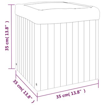 Plantenbak 35x35x35 cm massief acaciahout 10