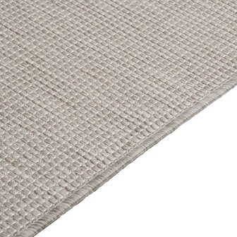 Buitenkleed platgeweven 80x150 cm taupe 4