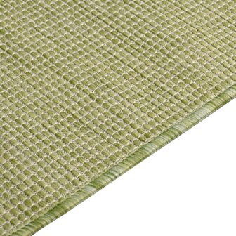 Buitenkleed platgeweven 80x150 cm groen 4