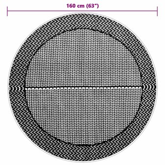 Buitenkleed &Oslash;160 cm polypropeen grijs 6