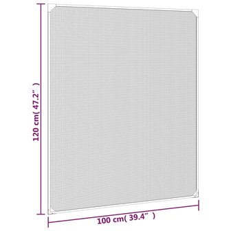 Insectenhor voor ramen magnetisch 100x120 cm wit 8