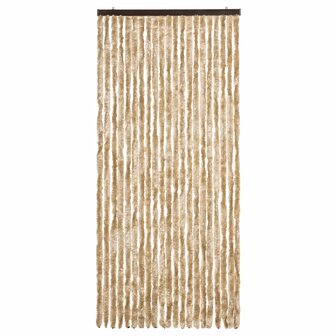 Vliegengordijn 90x220 cm chenille beige 3