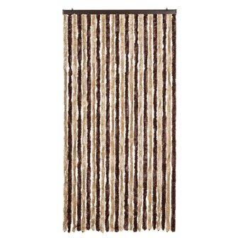 Vliegengordijn 100x230 cm chenille beige en lichtbruin 3