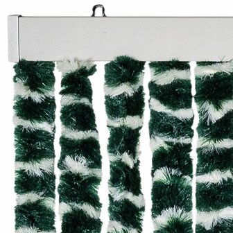 Vliegengordijn 100x230 cm chenille groen en wit 4